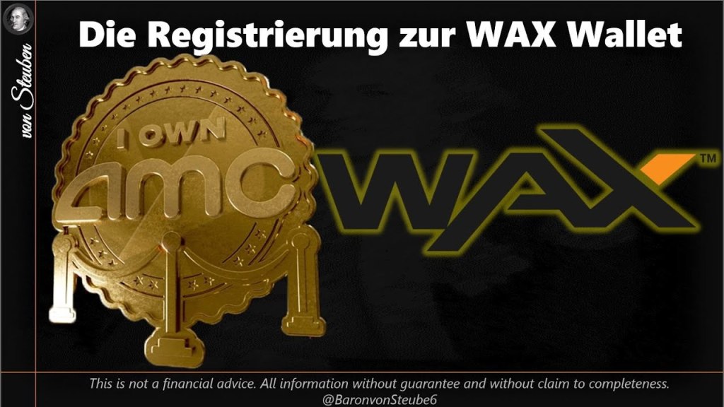 Amc NFT Wax Wallet - WAX Wallet Registrierung - schnell und einfach - AMC NFT
